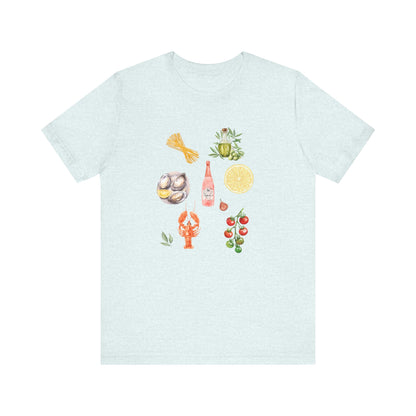 Italia Shirt, Coastal Grandma, Italian Summer Meal Tee - PopCultureByDesign36