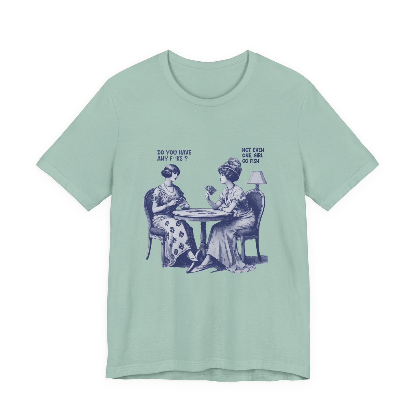 Funny Card Playing Tee, Card Playing Lovers Tee, Vintage Style Top - PopCultureByDesign36