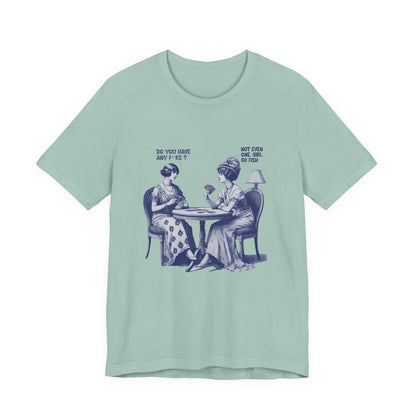 Funny Card Playing Tee, Card Playing Lovers Tee, Vintage Style Top - PopCultureByDesign36