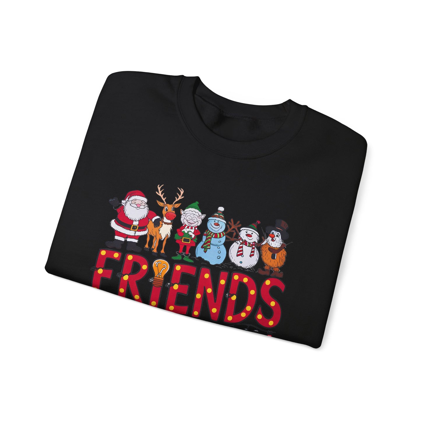 Christmas Santa and Friends Sweatshirt, Holiday Festive Crewneck - PopCultureByDesign36