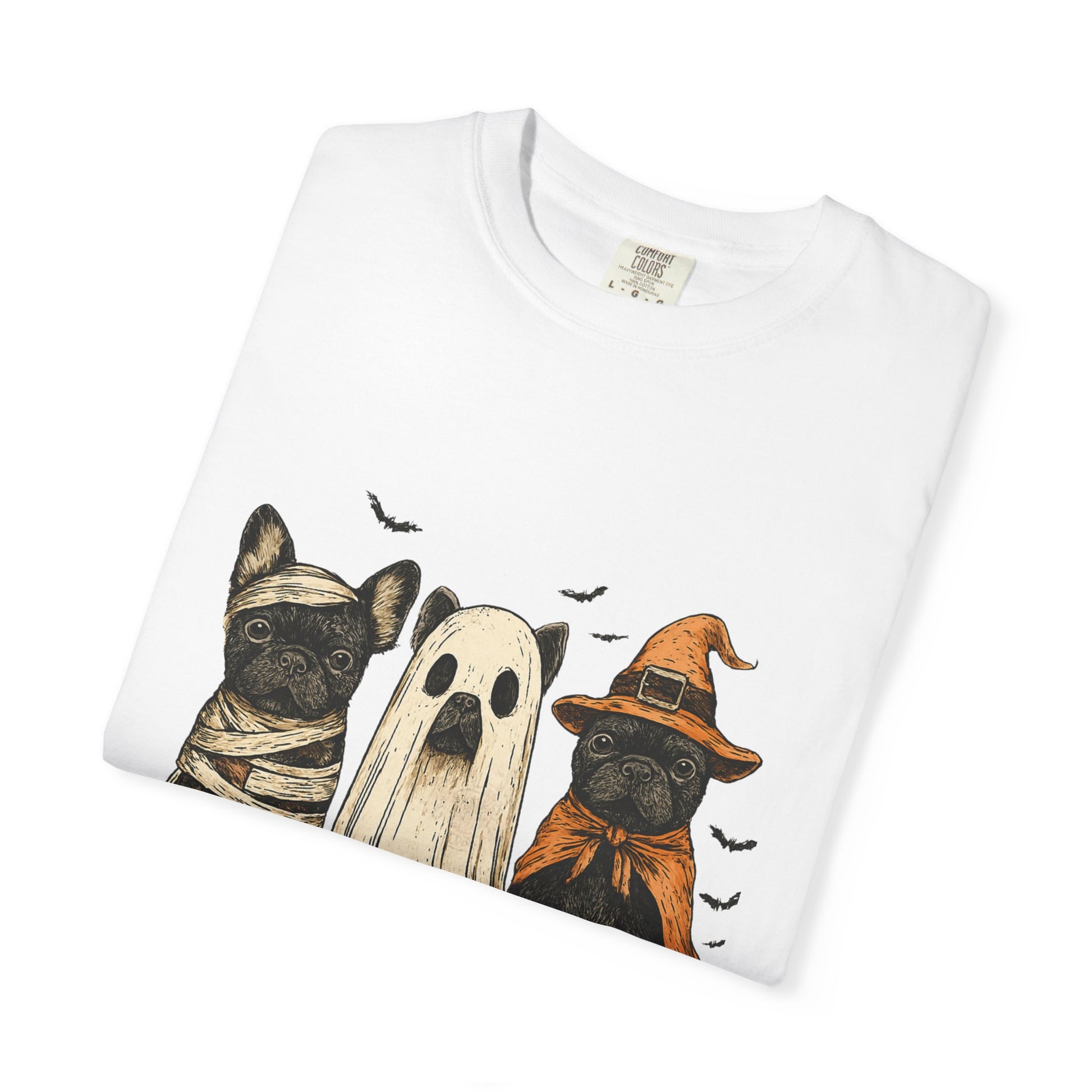 French Puppies Halloween T-shirt, Cute Frenchie Halloween, Dog Lover Shirt - PopCultureByDesign36