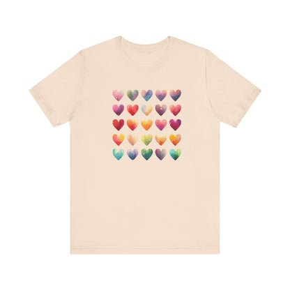 Bohemian Artsy Watercolor Shirt, Watercolor Tee, Watercolor Heart Tee - PopCultureByDesign36