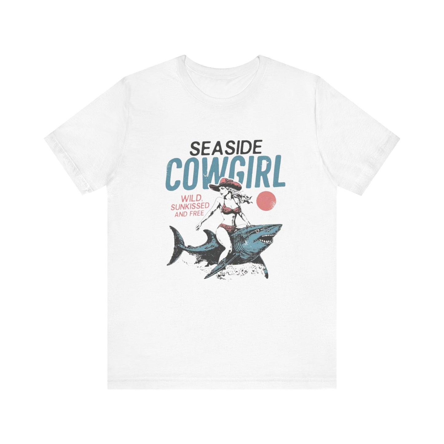 Seaside cowgirl retro summer Shirt, Western beach Shirt, Wild sunkissed Shirt - PopCultureByDesign36