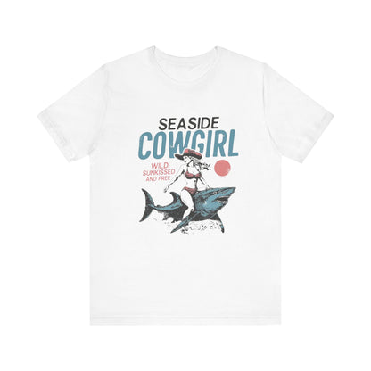 Seaside cowgirl retro summer Shirt, Western beach Shirt, Wild sunkissed Shirt - PopCultureByDesign36