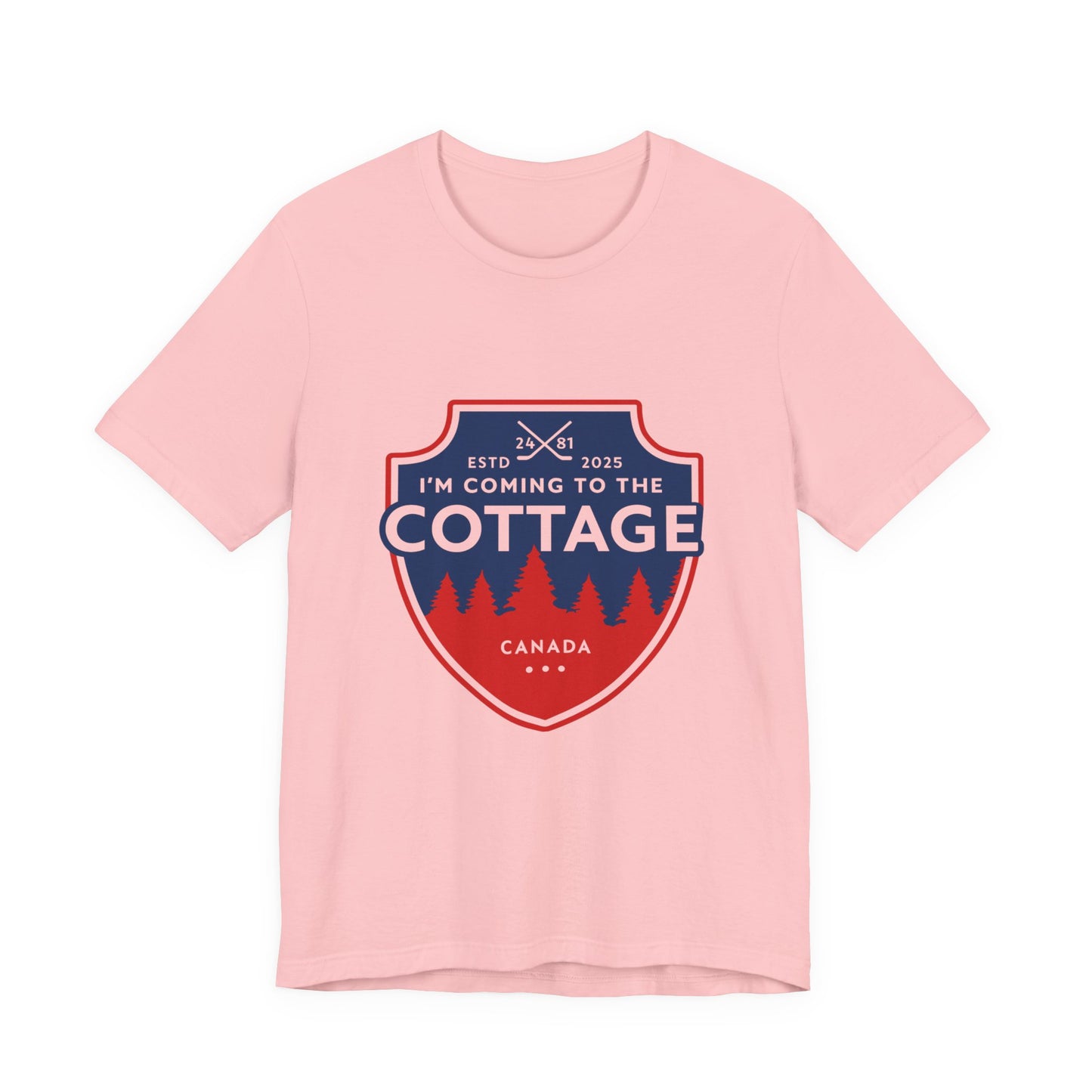 Cottage Hockey Tee — “I’m Coming to the Cottage” Canadian Hockey Lover Shirt