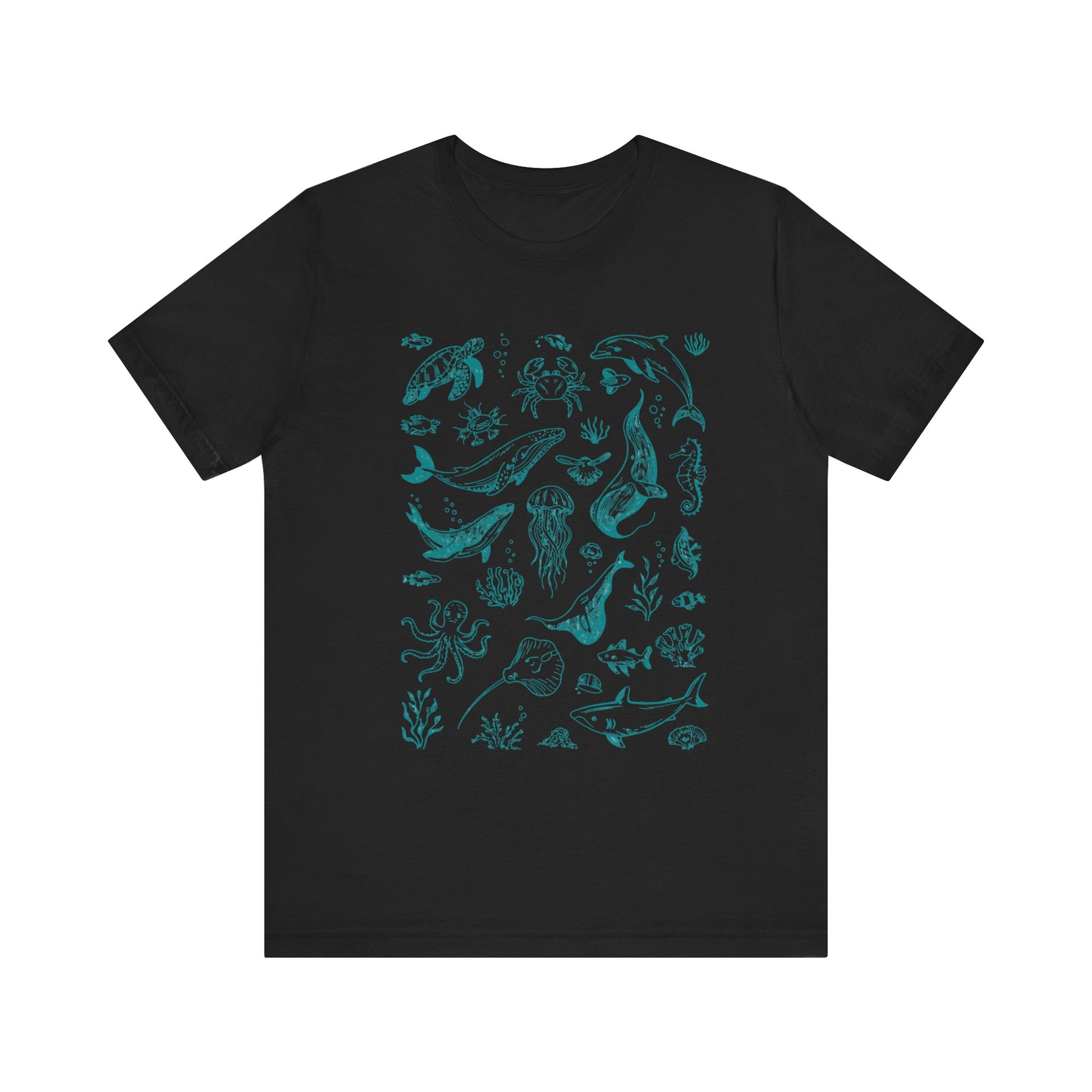 Vintage Ocean Tattoo Style T-Shirt, Retro Ocean Shirt, Ocean Shirt For Men - PopCultureByDesign36