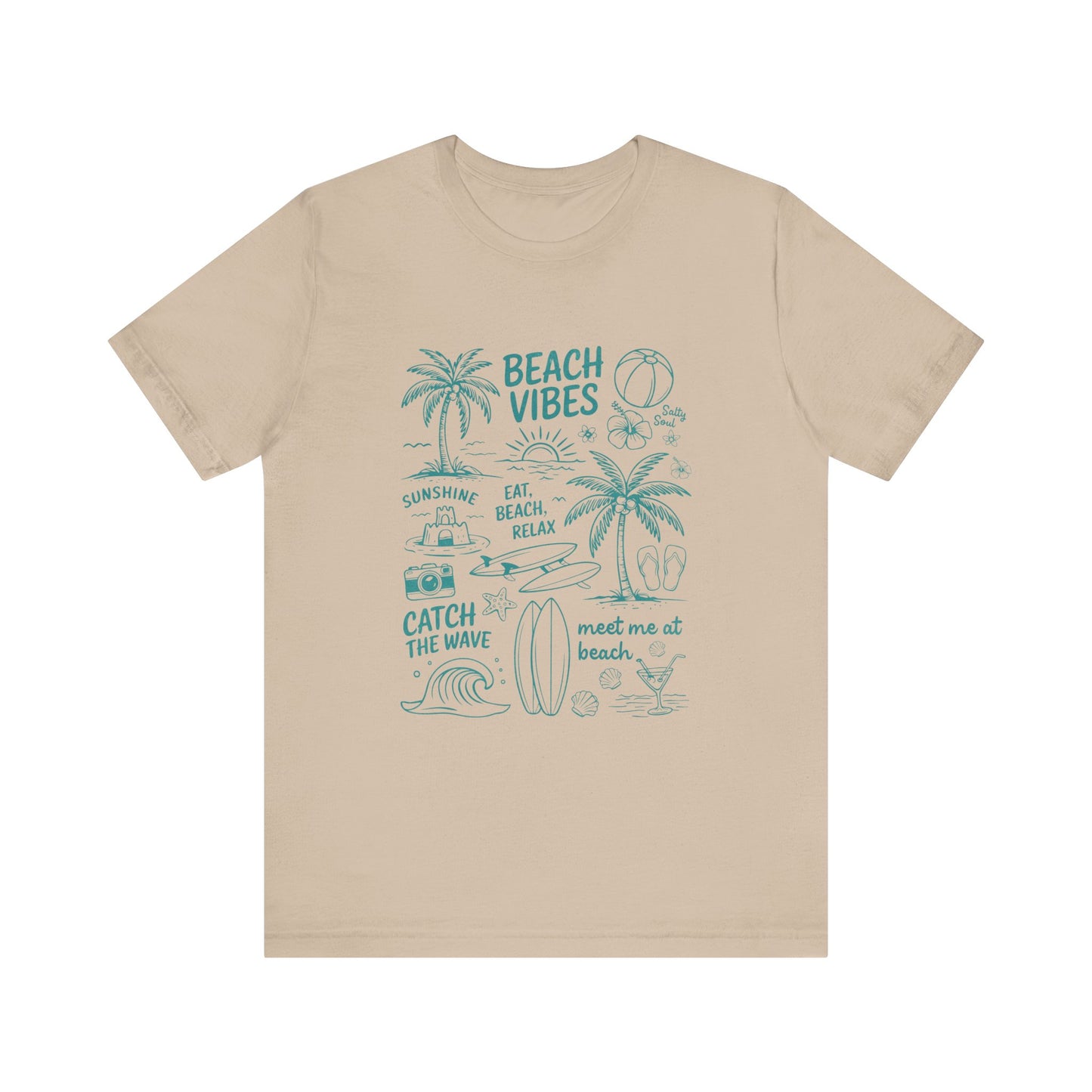 Beach Vibes Shirt, Ocean Lover Shirt, Summer T-Shirt, Sea Life Top - PopCultureByDesign36