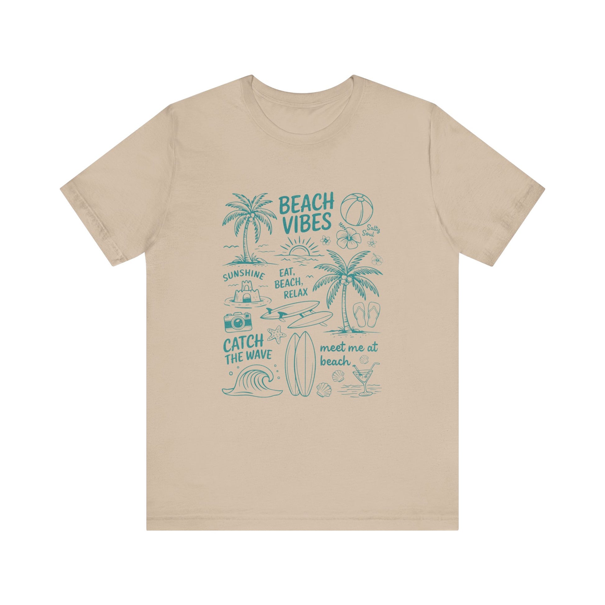 Beach Vibes Shirt, Ocean Lover Shirt, Summer T-Shirt, Sea Life Top - PopCultureByDesign36