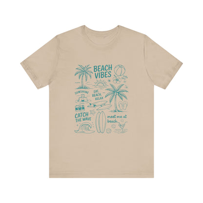 Beach Vibes Shirt, Ocean Lover Shirt, Summer T-Shirt, Sea Life Top - PopCultureByDesign36