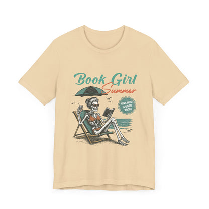 Book Girl Summer Shirt, Reading Lover Tee, Literary Bookworm Top - PopCultureByDesign36