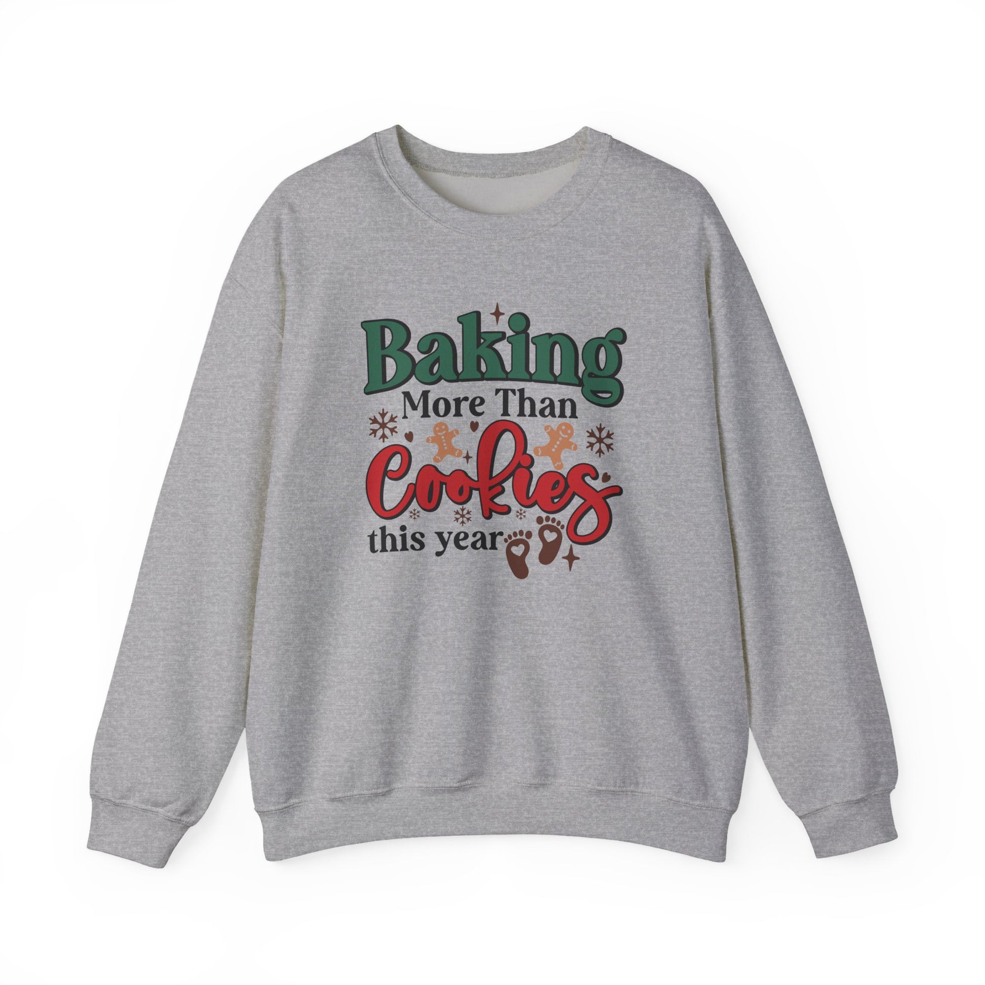 Baking More Than Cookies This Year Sweatshirt, Pregnancy Reveal Sweatshirt - PopCultureByDesign36