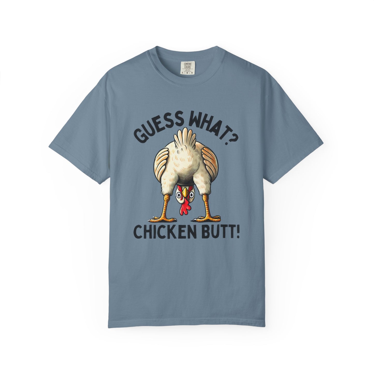 Funny Guess What Chicken Butt Humorous Chicken Lover Tee, Dad Joke Shirt - PopCultureByDesign36