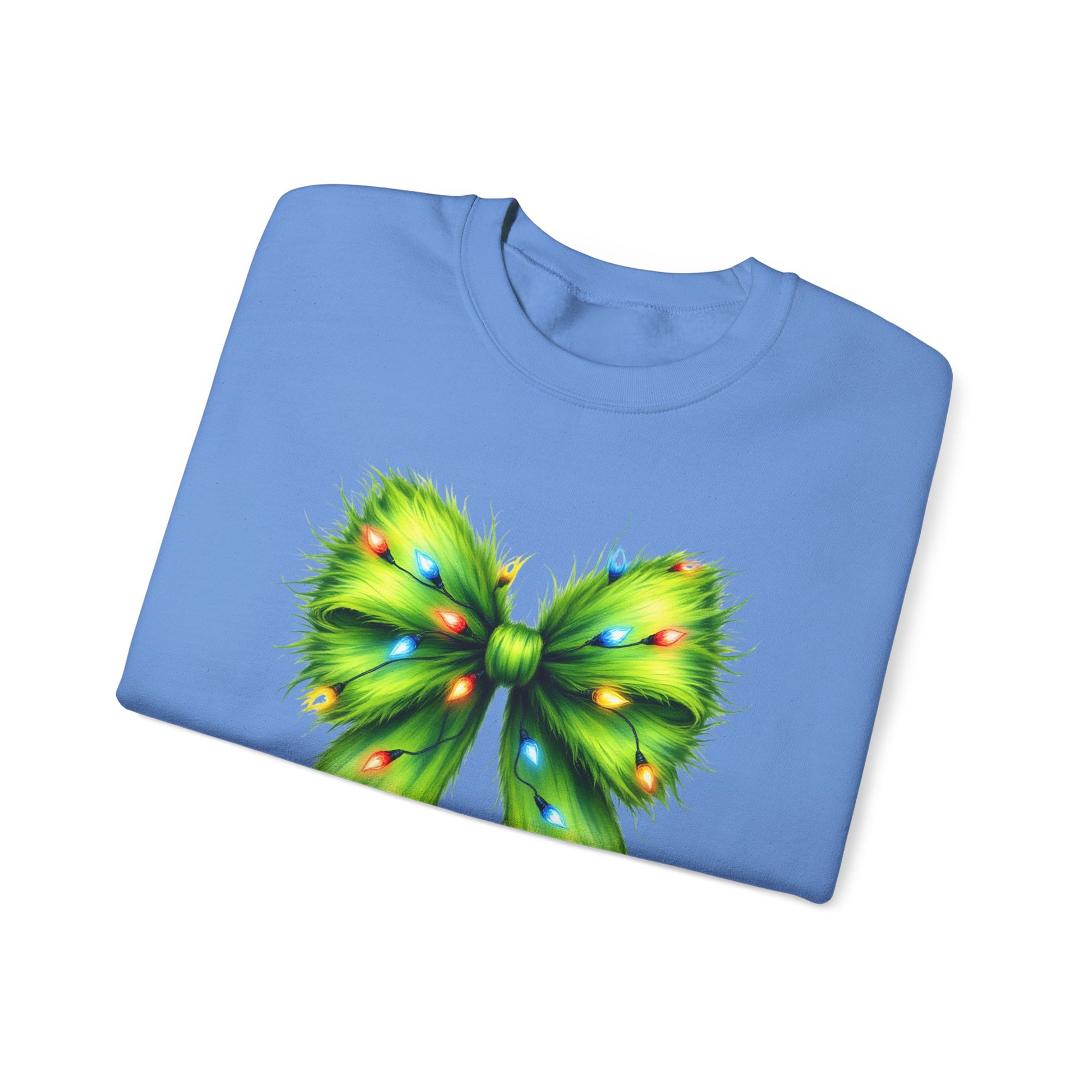 Christmas Bow Sweatshirt, Funny Holiday Sweatshirt, Coquette Christmas Bow - PopCultureByDesign36