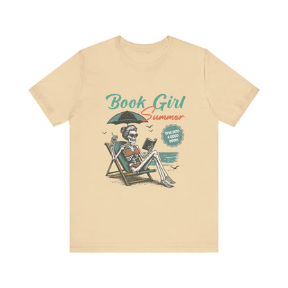 Book Girl Summer Shirt, Reading Lover Tee, Literary Bookworm Top - PopCultureByDesign36