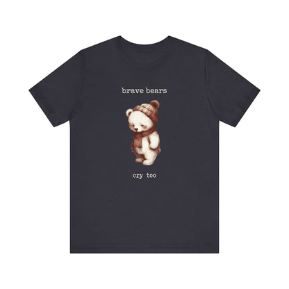 Brave Bears Cry Too Shirt, Vintage Bear Shirt, My tummy Hurts Shirt - PopCultureByDesign36