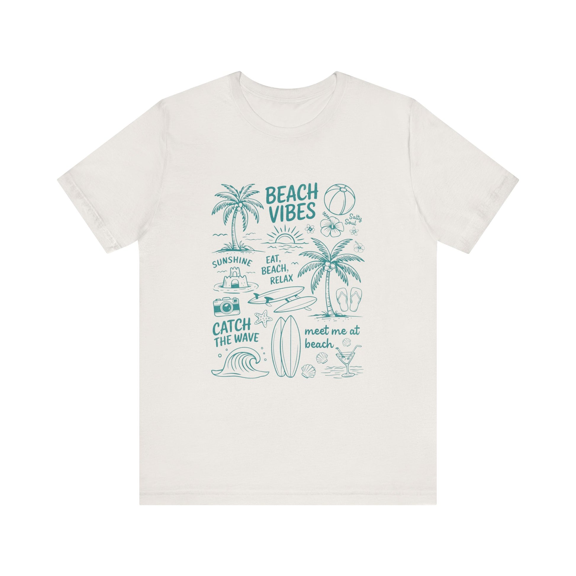 Beach Vibes Shirt, Ocean Lover Shirt, Summer T-Shirt, Sea Life Top - PopCultureByDesign36