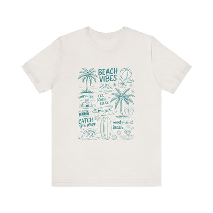 Beach Vibes Shirt, Ocean Lover Shirt, Summer T-Shirt, Sea Life Top - PopCultureByDesign36