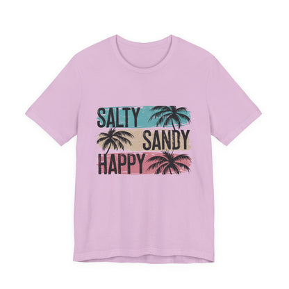 Salty Sandy Happy T-Shirt, Sandy Toes Salty Breeze Tee - PopCultureByDesign36