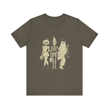 Dancing Skeleton Halloween Shirt, Spooky Season Skeleton Tee, Cute Skeleton Tee - PopCultureByDesign36