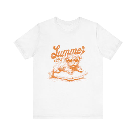 Summer Vibes Highland Cow Shirt, Western Shirt, Cow Shirt - PopCultureByDesign36