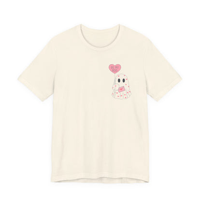 Valentine's 'Be My Boo' Ghost Tee — Cute Ghost Holding 'Be Mine' Balloon