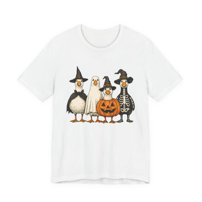 Duck Halloween Tee, Funny Halloween Duck Shirt, Quirky Bird Top - PopCultureByDesign36