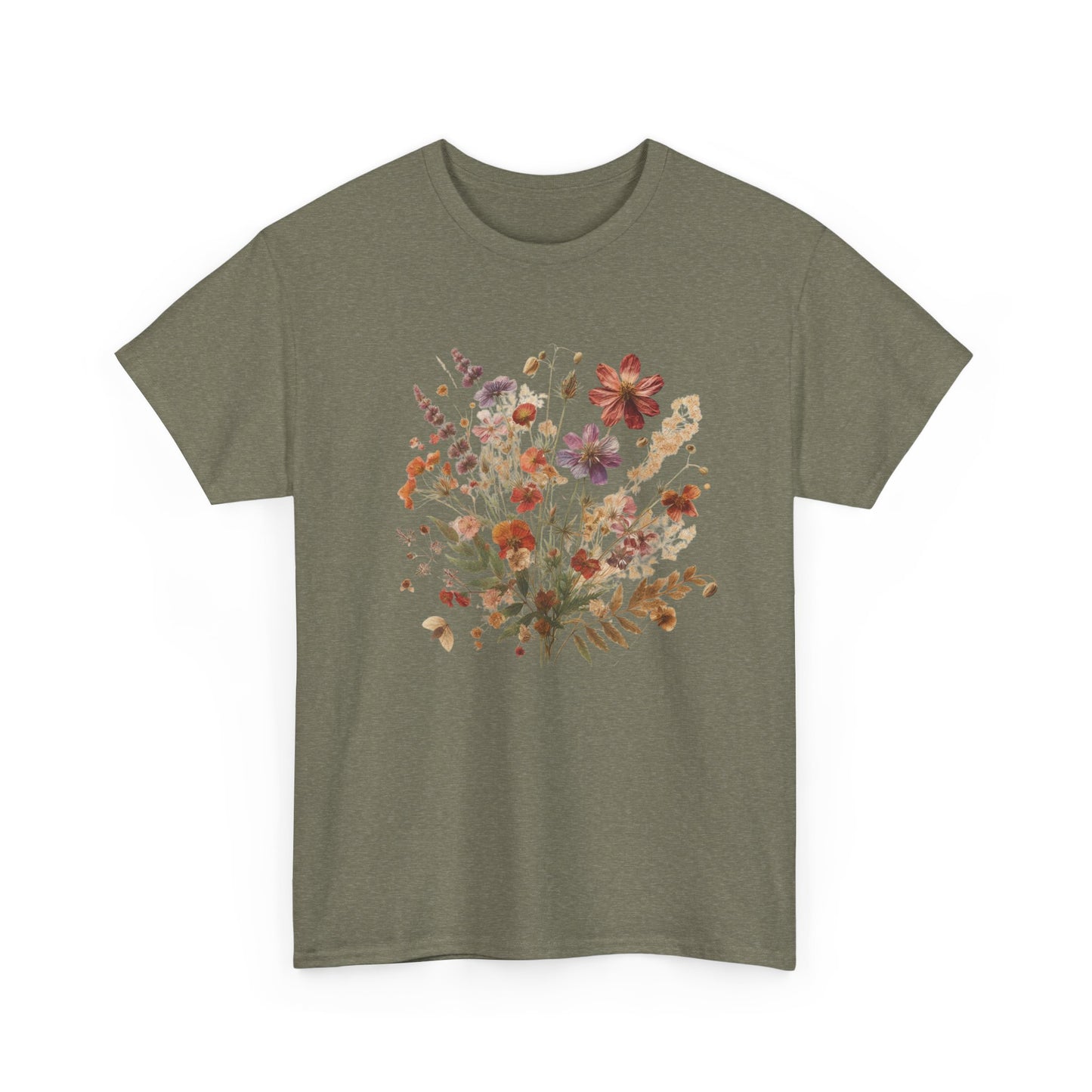 Wild Flowers T-Shirt, Floral Nature T-Shirt, Cottagecore Shirt - PopCultureByDesign36