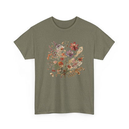 Wild Flowers T-Shirt, Floral Nature T-Shirt, Cottagecore Shirt - PopCultureByDesign36
