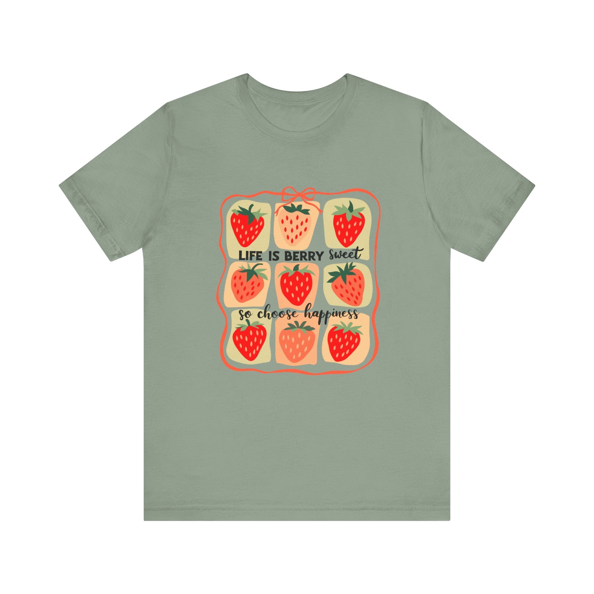 Life is Sweet TShirt, Strawberry Positive Vibe Tee, Kindness Berry Shirt - PopCultureByDesign36