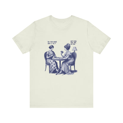 Funny Card Playing Tee, Card Playing Lovers Tee, Vintage Style Top - PopCultureByDesign36