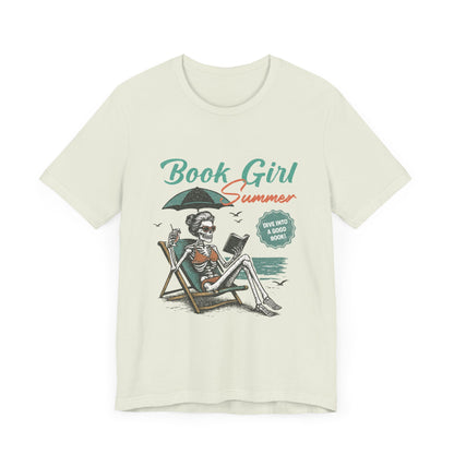 Book Girl Summer Shirt, Reading Lover Tee, Literary Bookworm Top - PopCultureByDesign36