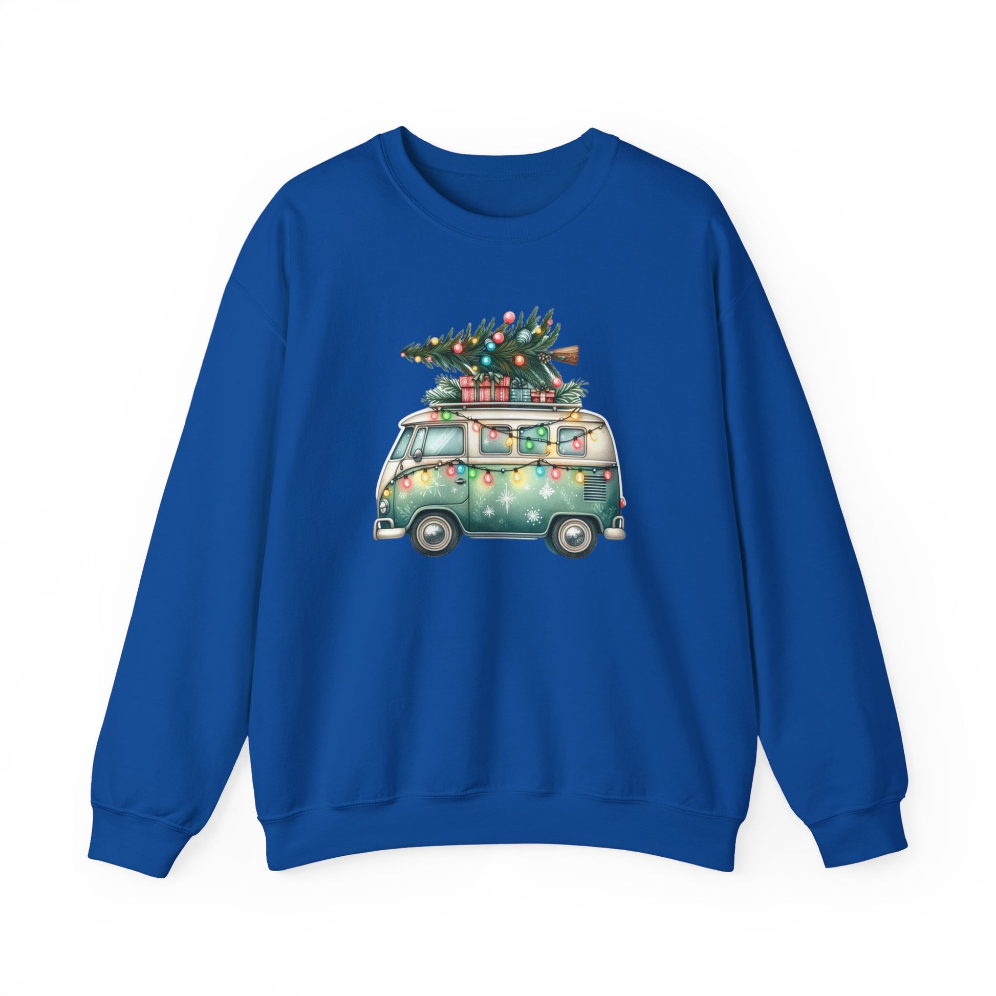 Jingle All The Way Sweatshirt, Christmas Family Sweater, Christmas Van Sweatshirt - PopCultureByDesign36