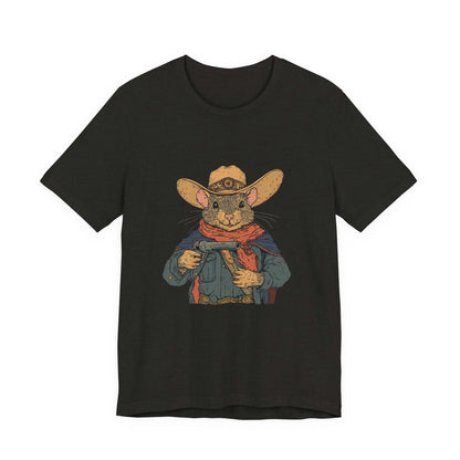 Funny Cowboy Mouse Shirt, Funny Rodent Shirt, Funny Mouse Shirt - PopCultureByDesign36