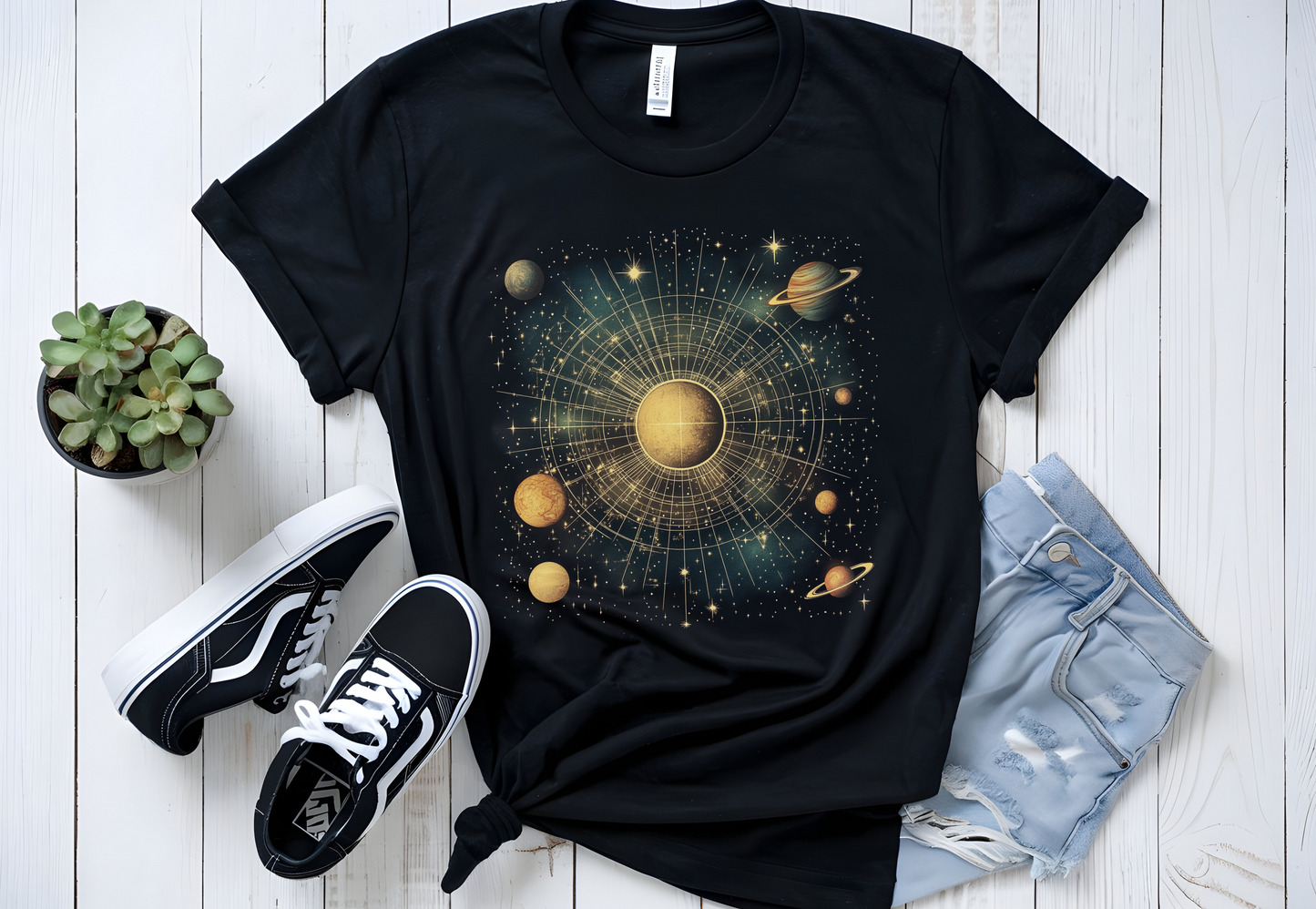 Space Galaxy T-Shirt, Solar System Tee, Astronomy Shirt - PopCultureByDesign36