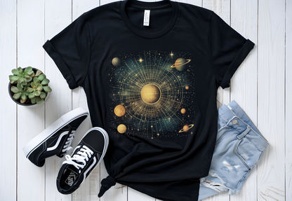 Space Galaxy T-Shirt, Solar System Tee, Astronomy Shirt - PopCultureByDesign36