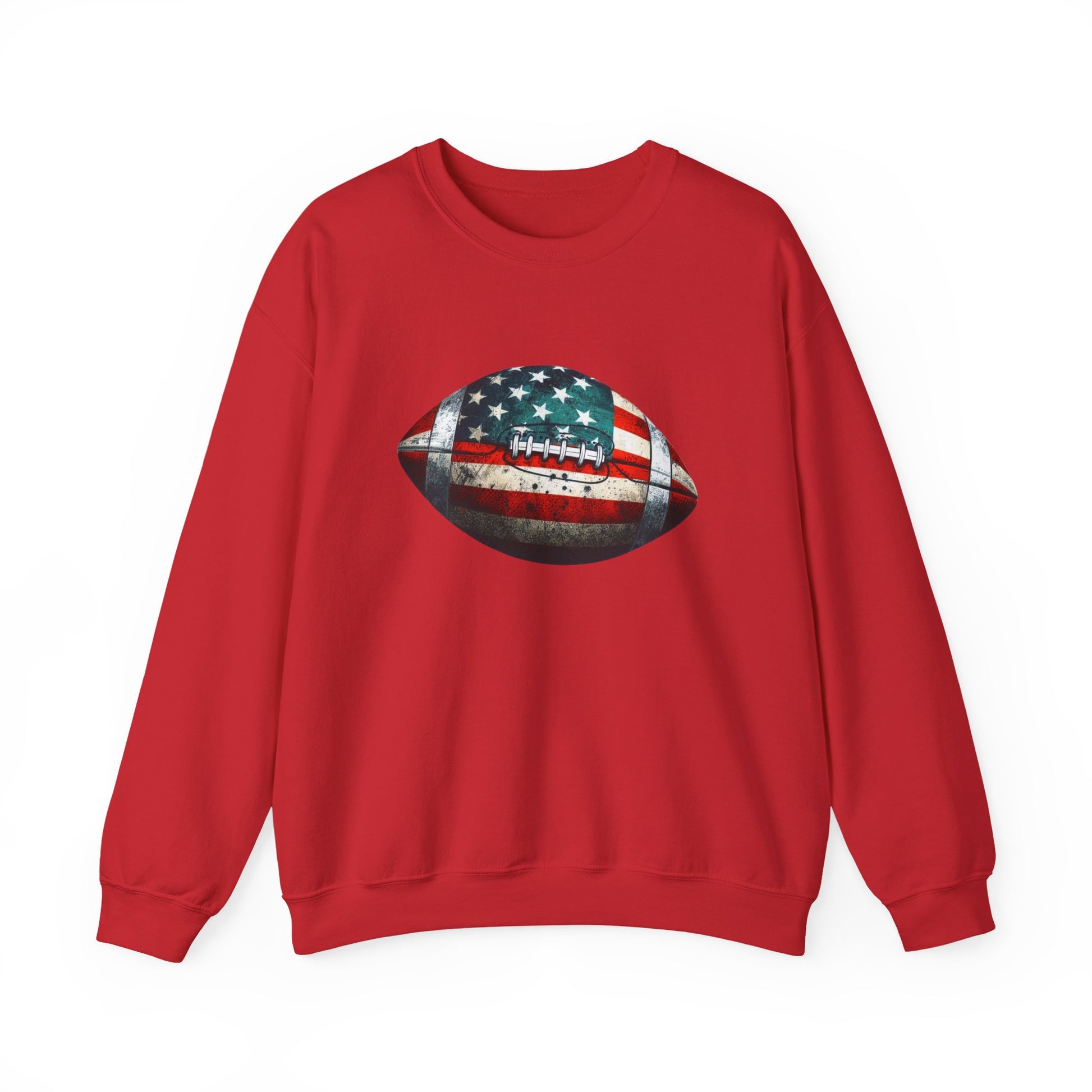 Patriotic Football Sweatshirt, Football Mom, Gameday Sweatshirt - PopCultureByDesign36