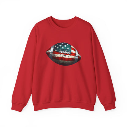 Patriotic Football Sweatshirt, Football Mom, Gameday Sweatshirt - PopCultureByDesign36