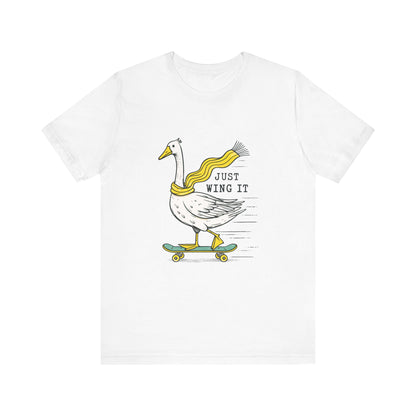 Pun Humor Bird Tee, Bird Lover Gift, Funny Bird Shirt, Skateboard Goose - PopCultureByDesign36