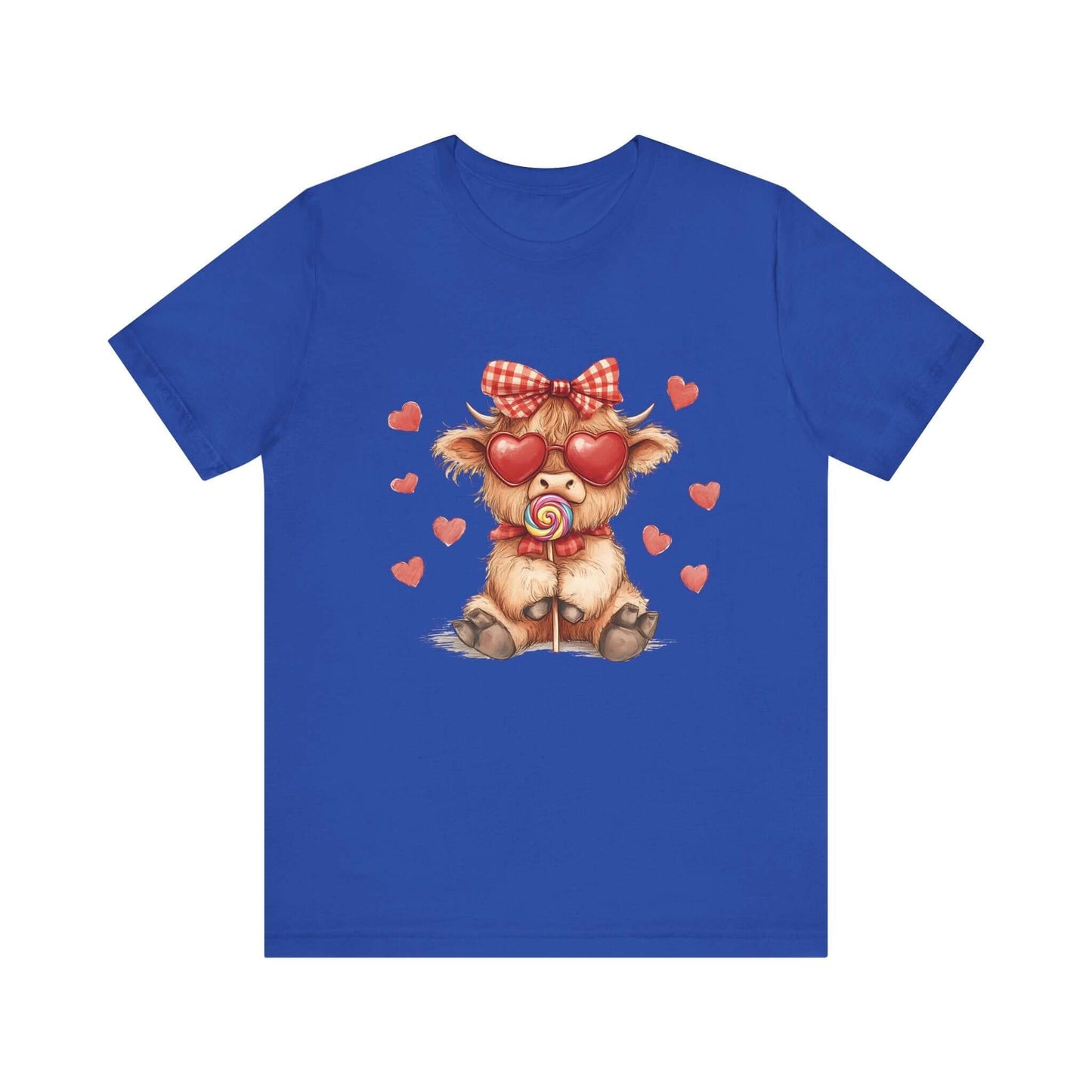 Valentines Highland Cow Shirt, Highland Cow Valentines Shirt, Cow Lover - PopCultureByDesign36