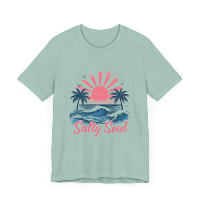 Retro Salty Soul Shirt, Summer Salty Soul T-shirt, Trendy Summer Shirt - PopCultureByDesign36