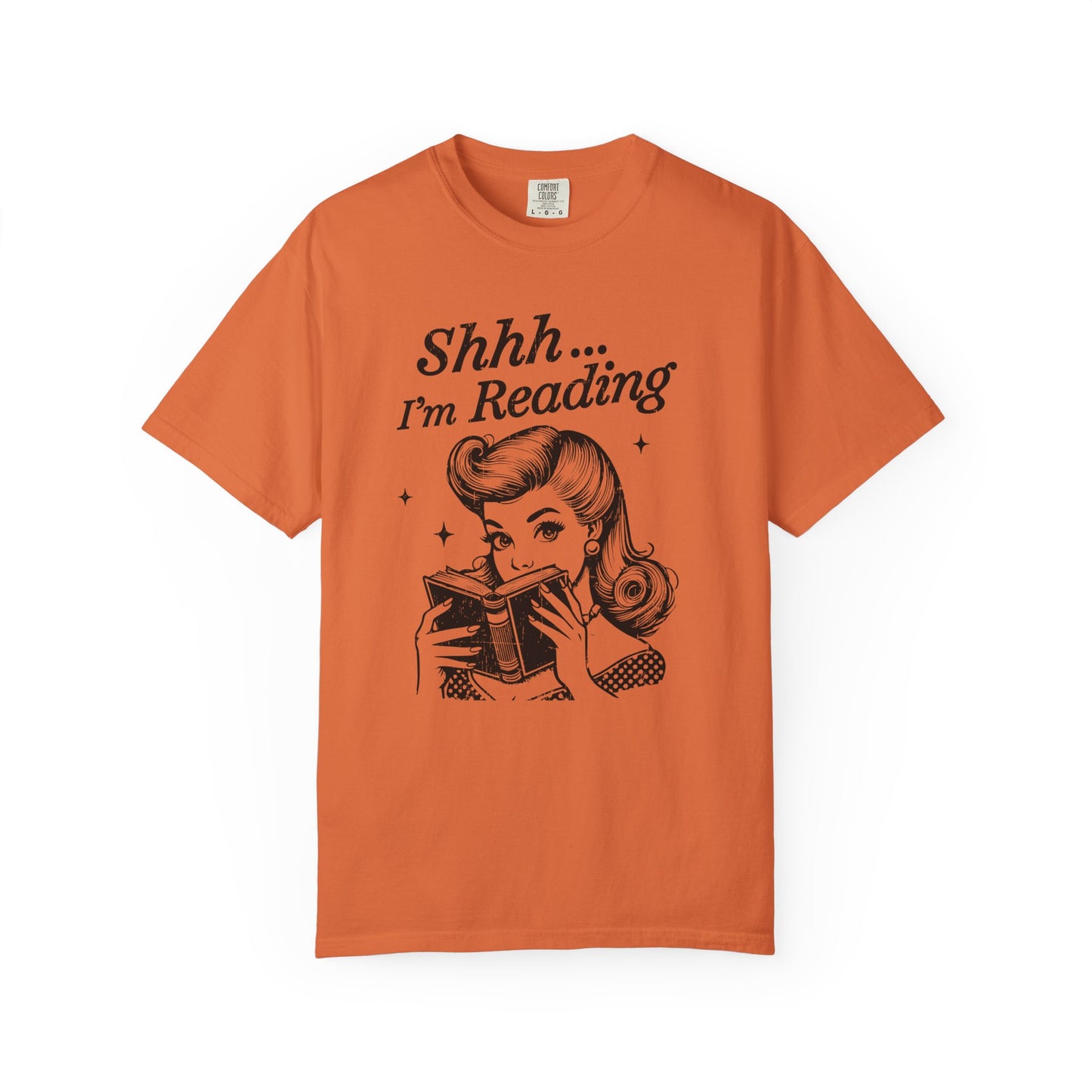 Shh I'm reading Comfort Colors® Unisex T-shirt, Book Lover Tee - PopCultureByDesign36