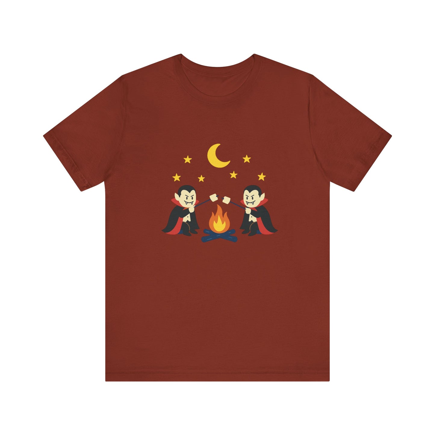 Camping Dracula Tee, Halloween Shirt, Spooky Camping Top - PopCultureByDesign36