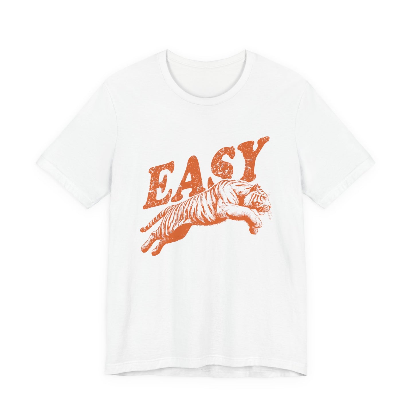 Easy Orange Tiger Shirt, Retro Boho Tee, Hippie Clothes, Indie Shirt - PopCultureByDesign36