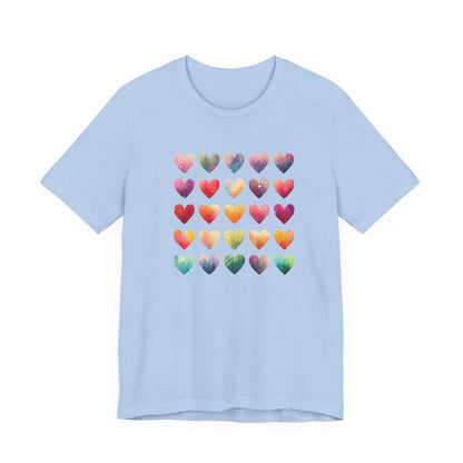 Bohemian Artsy Watercolor Shirt, Watercolor Tee, Watercolor Heart Tee - PopCultureByDesign36