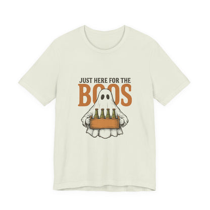 Halloween Shirt, I'm Just Here For The Boos Shirt, Halloween Ghost Shirt - PopCultureByDesign36