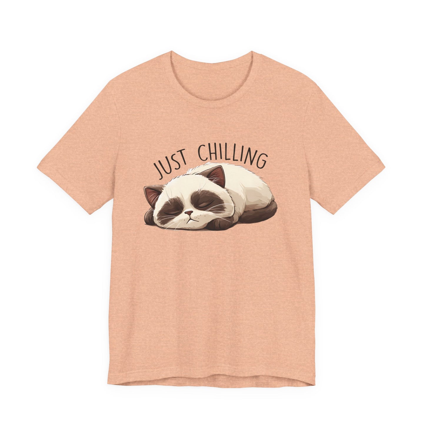 Just Chilling, Lazy Cat Shirt, Cute Cat Shirt, Cat Lover Gift, Funny Cat Shirt - PopCultureByDesign36