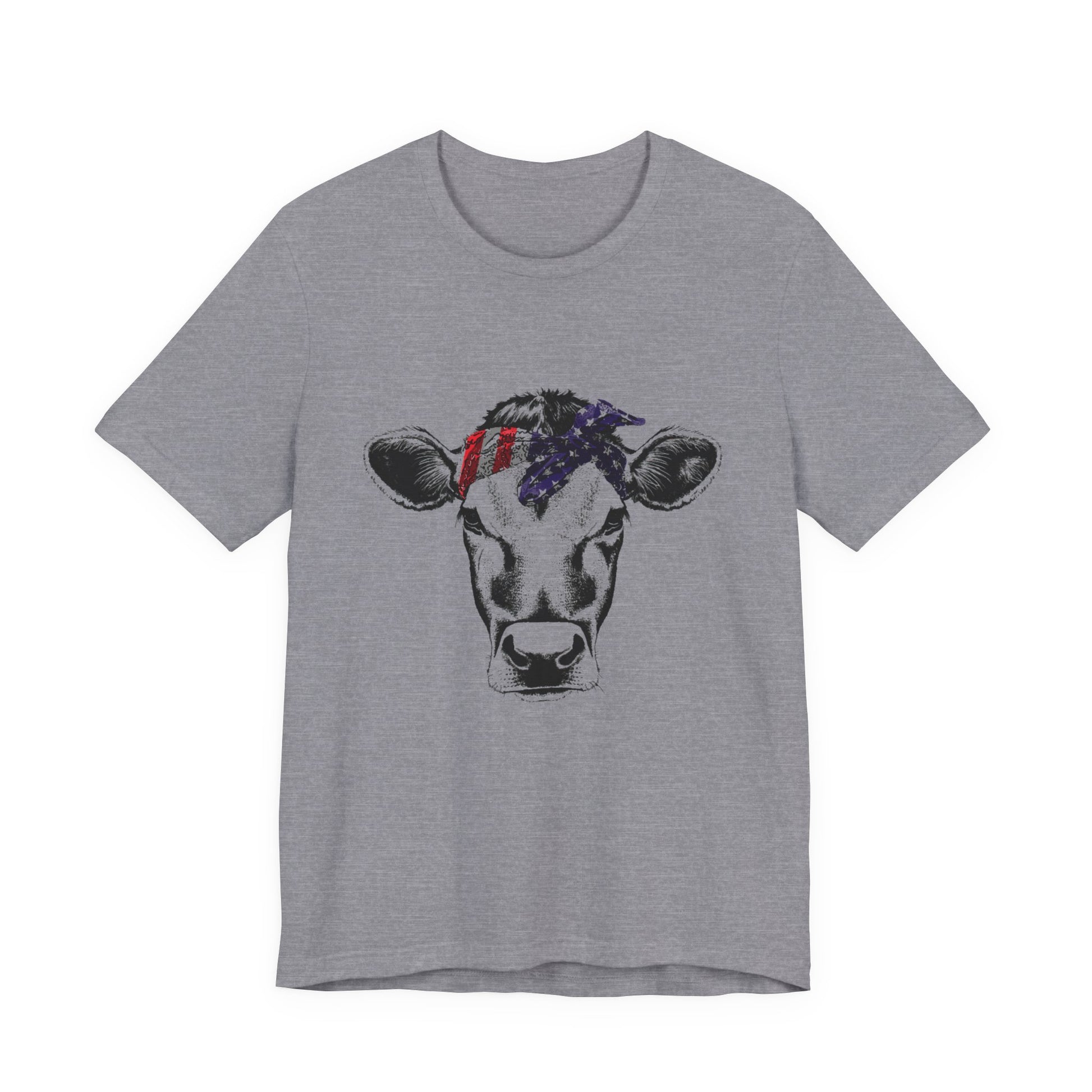 Highland Cow shirt, American Flag Shirt, Funny Cow Shirt, Independence Day - PopCultureByDesign36
