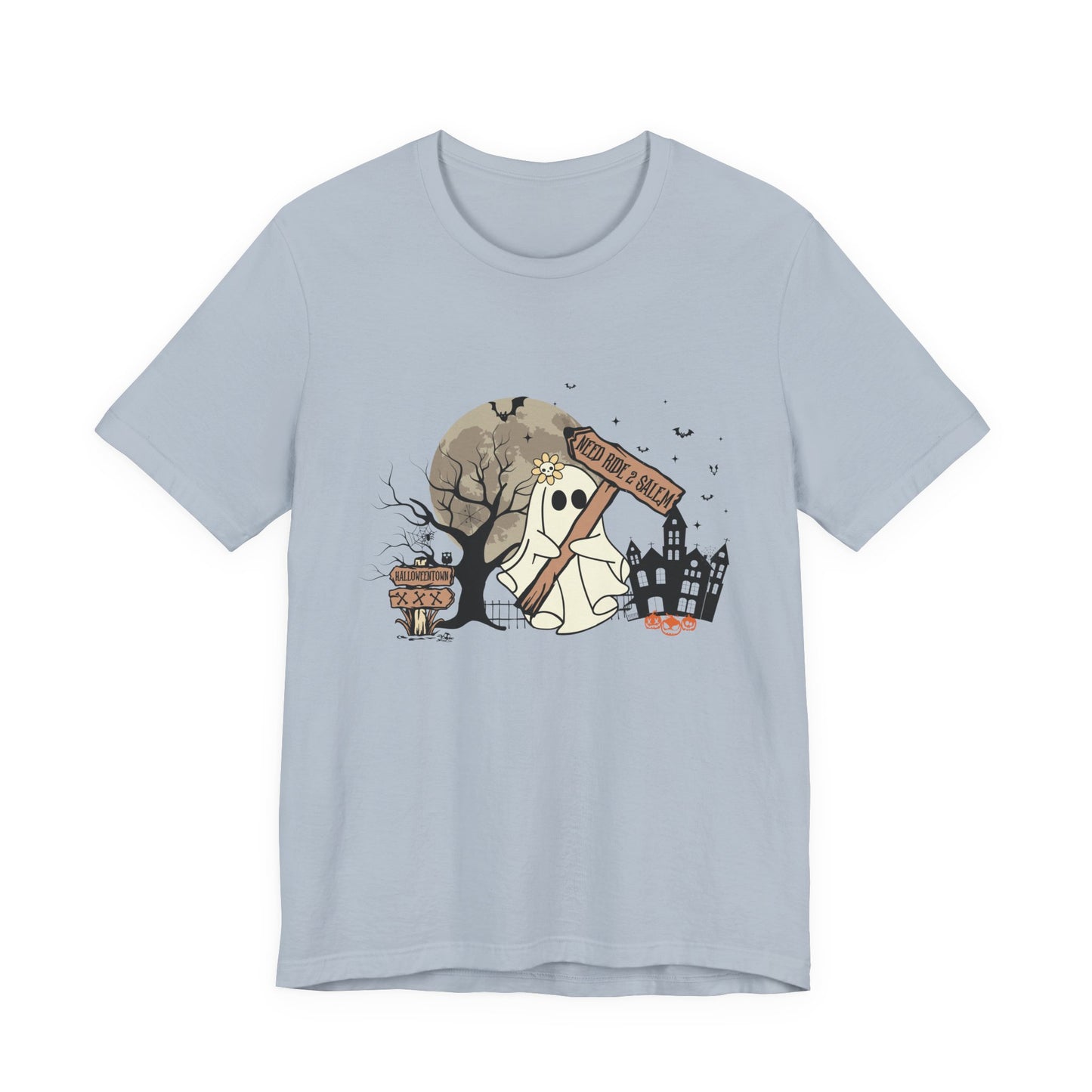 Funny Ghost Needing a Ride, Funny Ghost Shirt, Hitchhiking Ghost Shirt - PopCultureByDesign36