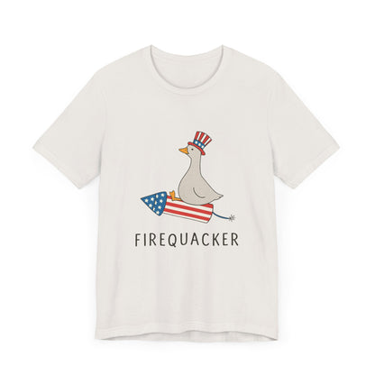 Firequacker Shirt, Funny Fourth Of July Shirt, Funny Goose Shirt - PopCultureByDesign36