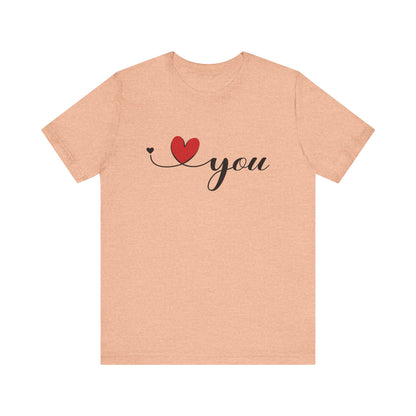 I Love You Shirt, Love Shirt, Valentines Day Shirt, I Love You Minimalist Shirt - PopCultureByDesign36